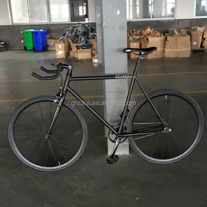 Todo preto 700C fixe engrenagem da bicicleta oem fabricante engrenagem fixie bicicleta fixa da engrenagem da bicicleta bicicleta de estrada única velocidade