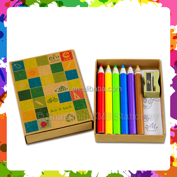 Экологичная портативная карманная Раскраска с ручкой, набор канцелярских принадлежностей