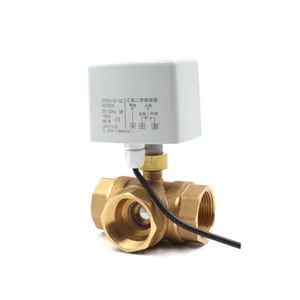 3 דרך שסתום חשמלי FCU DN15 DN20 DN25 DN32 DN40 DN50 חשמלי כדור valve עבור HVAC מערכות FCU שלוש דרך ממונע שסתום