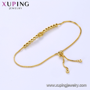 75296 xuping braccialetto di fascino 24 k <span class=keywords><strong>oro</strong></span> bracciali gioielli per le donne - Product Image 4