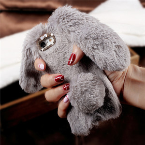 Coque <span class=keywords><strong>Rabbit</strong></span> Fur <span class=keywords><strong>Bunny</strong></span> Lông Mềm Vỏ Điện Thoại Dễ Thương Cho <span class=keywords><strong>iPhone</strong></span> 5/6/6 Plus/7/7 Plus - Product Image 5