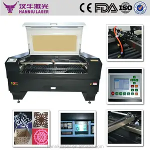 Guangzhou fabrika fiyat yüksek hız kasnak guild PVC PC AK-1390 için co2 lazer kesme makinesi