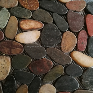 Fetta di Pioggia Fiore Ghiaia <span class=keywords><strong>Mosaico</strong></span> di Piastrelle di <span class=keywords><strong>Mosaico</strong></span> di <span class=keywords><strong>Pietra</strong></span> <span class=keywords><strong>Naturale</strong></span> Per Bar Tavola di <span class=keywords><strong>Pietra</strong></span> Rossa - Product Image 3