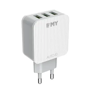 Emy Usb Lader 3 Poorten Mobiele Accessoires Telefoon Thuis Lader Consumentenelektronica Universele Eu Plug Adapter