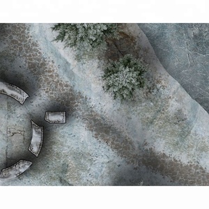 Tapis de jeu en caoutchouc antidérapant sur mesure pour jeux de guerre sur lac congelé, tapis de bataille pour miniatures, tapis de table en néoprène pour terrain de bataille - Product Image 5