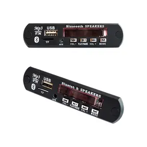 Módulo decodificador de áudio sem fio do carro, placa mp3 wma sem fio padrão 12v tf usb rádio para o carro