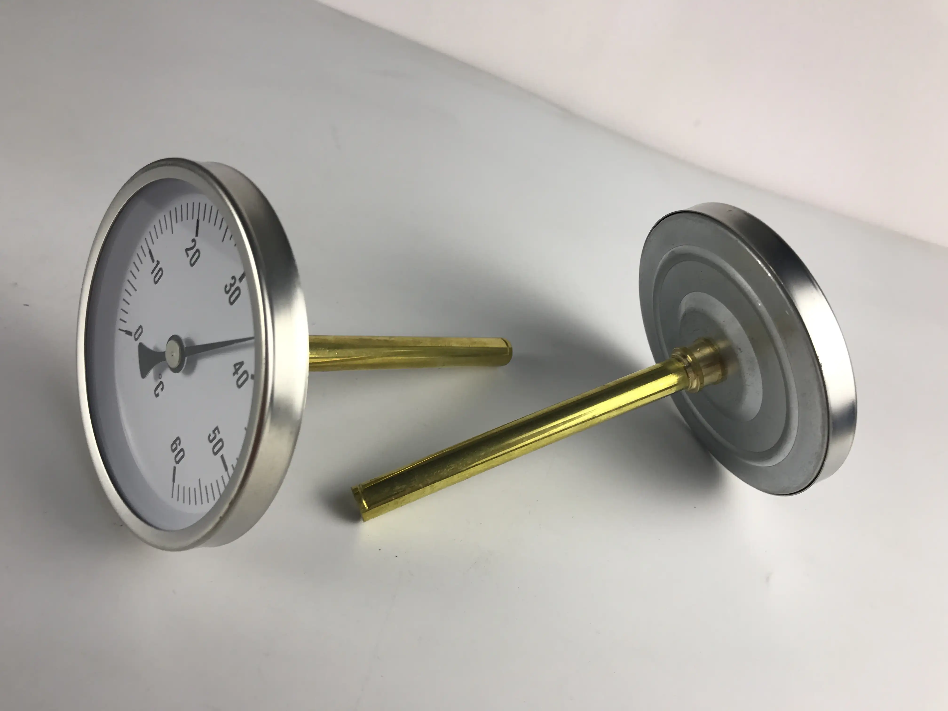 Hochwertiges Bimetall-Heißwasser thermometer Industrielle Temperatur regelung aus rostfreiem Stahl