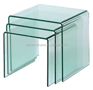 Certificated Polished edge 3mm to 75mm thick heat soaked Multi Layer PVB curved tempered Furniture Laminated glass