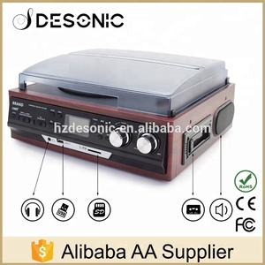 <span class=keywords><strong>Stereo</strong></span> USB mã hóa turntable nhiều ghi lại máy nghe nhạc với đài phát thanh cassette - Product Image 4