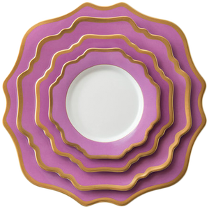 Fábrica de China al por mayor blanco con borde de oro <span class=keywords><strong>vajilla</strong></span> establece barato a granel boda alquiler platos conjuntos - Product Image 3