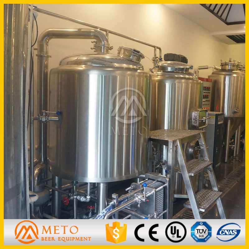 Micro brewery паб оборудования для пивоваренных заводов 300l красный пиво варить чайник с парового отопления путь