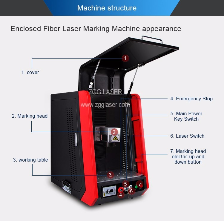Fiber laser machine 100W 100watt jewelry engraver name necklace cutter gold silver rings engraving machines