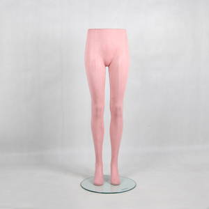 Piernas de maniquí femenino cubiertas de tela de terciopelo rosa de alta calidad para pantalones, exhibición de pantalones, piernas de Maniquí de pie para <span class=keywords><strong>mujer</strong></span> - Product Image 4