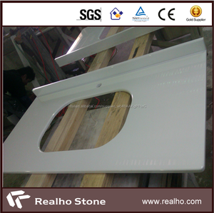 A Forma <span class=keywords><strong>di</strong></span> L Nano Piani <span class=keywords><strong>Cucina</strong></span> In <span class=keywords><strong>Marmo</strong></span> Bianco Faux - Product Image 1