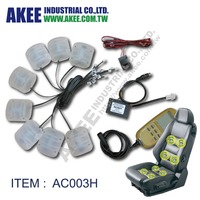 Sistema de Soporte Lumbar Inflable de TPU Personalizado para Asiento de Coche con 6 Motores de Vibración y Presión de Aire, DC 12V/24V, Ajuste Universal, Control de Encendido/Apagado