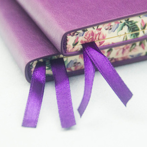 Promocionales planificador de producto de logotipo personalizado de cuero de la PU cuaderno de tapa dura con borde de color - Product Image 3