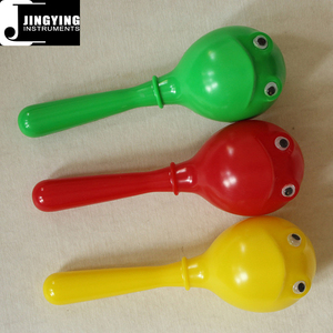 Bán buôn Orff Trẻ Em Nhịp Điệu Cụ Series, Nhựa Phim Hoạt Hình Ếch-phải đối mặt với <span class=keywords><strong>Maracas</strong></span> - Product Image 3