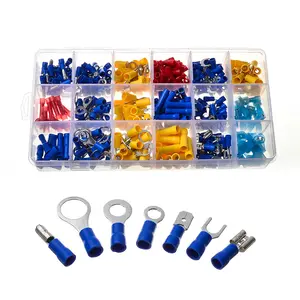 360Pcs Geïsoleerde Spade Ring Elektrische Vrouwelijke Spade Terminal Draad Connector Kit Automotive Terminal Connector