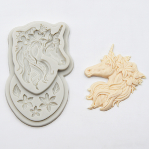 <span class=keywords><strong>Moule</strong></span> en Silicone de forme de <span class=keywords><strong>licorne</strong></span>, petite taille, fleurs, savon et chocolat, outil pour décoration de gâteaux, moules en Silicone pour enfants - Product Image 6