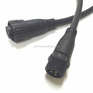 M12 eléctrico <span class=keywords><strong>conector</strong></span> de cable ip67 macho a hembra impermeable m12 cable 2pin 3pin 4pin 5pin <span class=keywords><strong>conector</strong></span> m12 para led iluminación al aire libre - Product Image 3