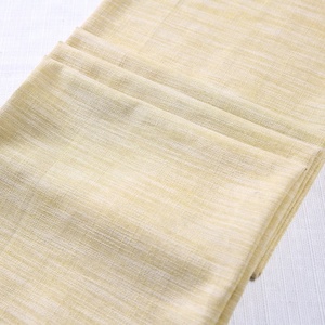 Tissu tissé 100 % polyester TengHui, écologique, rouleaux de tissu doux jaunâtre <span class=keywords><strong>en</strong></span> lin et <span class=keywords><strong>chanvre</strong></span> pour textiles de maison, rembourrage de canapé, fil teint doux - Product Image 1