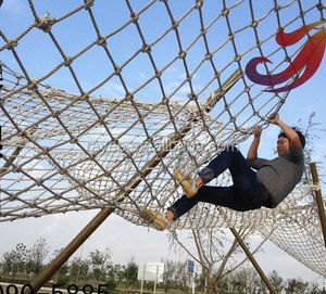 cargo climbing training sisal rope net obstacle race,sling net, fall prevention net safety netting playground