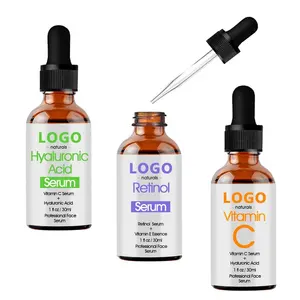 serum gesicht bleaching Suppliers-Anti-Aging Liquid Essence Enthält 20% Vitamin C 5% Hyaluron säure 2,5% Retinol Serum