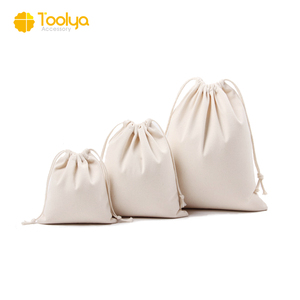 Wholesale Custom Small Dust Pouch <strong>Canvas</strong> Cotton Muslin <strong>Drawstring</strong> <strong>Bags</strong> - Product Image 2