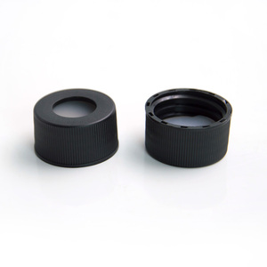 Tapón de silicona de tamaño personalizado OEM, tapón de rosca para sellar viales de 24mm, agujero central de 15mm, abierto, 24-400/410 - Product Image 2