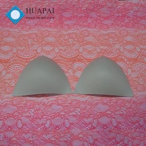 Huapai 094 OEM Pad in schiuma sottile <span class=keywords><strong>a</strong></span> <span class=keywords><strong>triangolo</strong></span> bianco per reggiseno Bikini e biancheria intima realizzata in spugna di poliestere - Product Image 4