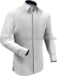 เสื้อเชิ้ตสำนักงานผู้ชายแบบมีปุ่มซ่อน ผลิตตามสั่ง (OEM) - Product Image 2