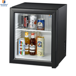 Réfrigérateur Minibar d'hôtel 110v/220v portable sans bruit utilisé système ABS en acier inoxydable porte en verre teinté usage domestique - Product Image 2
