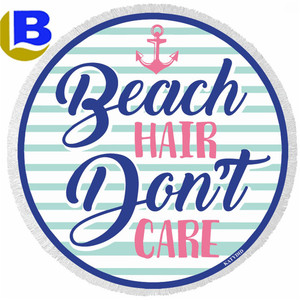 2018 Lilly Pulitzer inspirado monograma digital impreso Toalla de playa de microfibra - Product Image 1