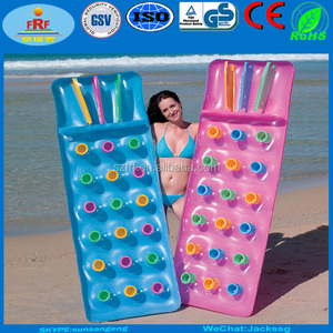 ที่นอนสระว่ายน้ําฝรั่งเศสเป่าลม 18 กระเป๋า ที่นอนชายหาด ที่นอนลม แพลี่ ลิโล - Product Image 4