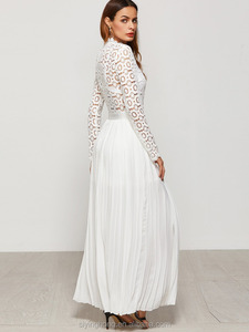 أزياء نمط جديد الدانتيل غرينادين ضمادة نمط طويل مساء النساء فستان الزفاف فساتين السيدات - Product Image 5