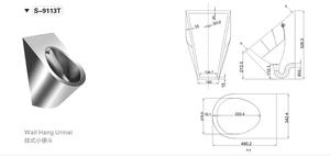 Nhà máy sản xuất đặc biệt được thiết kế xách tay nam nơi để tiểu Chất lượng cao bền thép không gỉ nơi để tiểu - Product Image 2