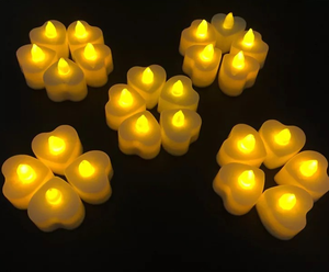 Luces LED en forma de corazón sin llama, vela alimentada por batería para boda, Día de San Valentín, fiesta, hogar, decoración de dormitorio - Product Image 3
