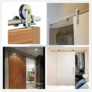 Chuồng gỗ Cửa DIY trượt barn <span class=keywords><strong>door</strong></span> đơn giản barn <span class=keywords><strong>door</strong></span> ý tưởng thiết kế khác nhau/màu - Product Image 2