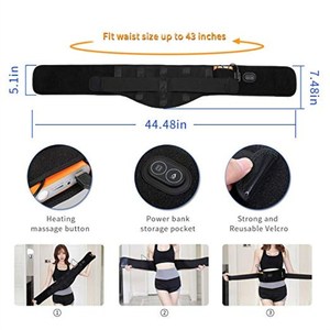 USB Massage <strong>Heating</strong> Waist Belt Wrap/Lower <strong>Back</strong> Heat Therapy <strong>Pad</strong> - Product Image 5