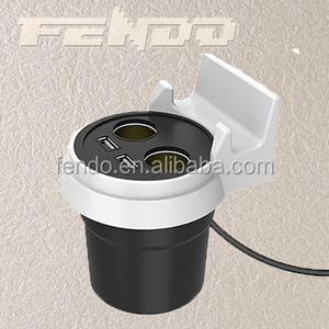 Cargadores de coche universal Multi-función de la Copa Forma de Doble Puerto Cargador de Coche Móvil - Product Image 2