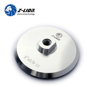Respaldo a base de aluminio de 5 "para almohadilla de pulido Almohadilla de respaldo de Aro y bucle de nailon - Product Image 2