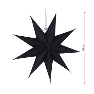 3D 30CM Paper Lanterns Decorative Handmade Paper <strong>Hanging</strong> <strong>Stars</strong> Nine-pointed <strong>Star</strong> Ornament Paper <strong>Star</strong> for Party Home Decoration - Product Image 5