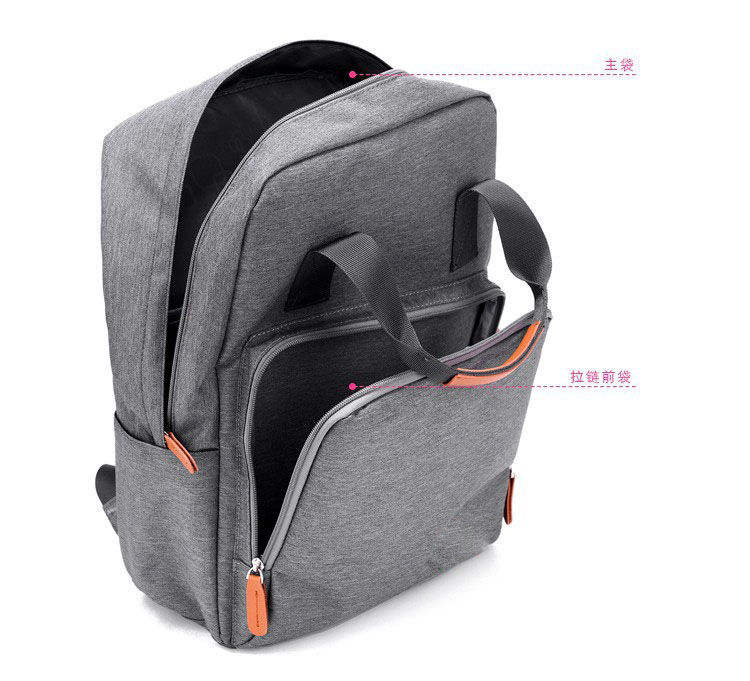Tren Mode Tas Ransel Multifunction Women Backpack Gray Pink Canvas Laptop  Backpack