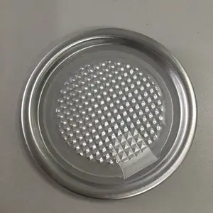 99mm aluminum easy open peel off lid ends with aluminum ring for paper can