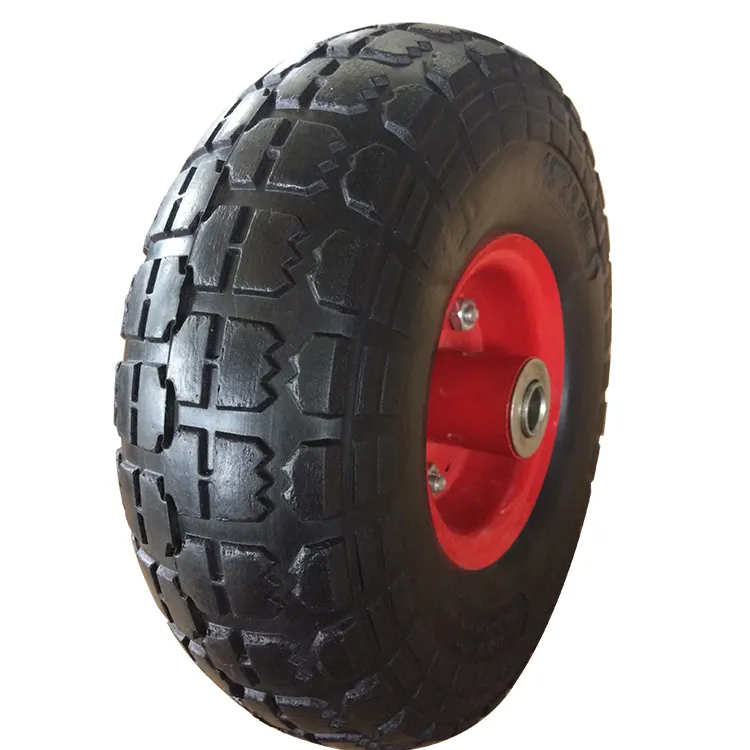 10 inch pu tire strolley zand wielen voor lange levensduur