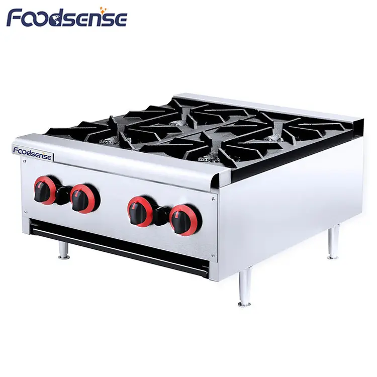 Commercial 4 Burner Table Top Gas Stove 25.2KW Table Top Gas Stove、Stove Top Gas