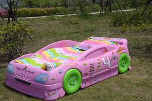 Camas individuales de gatito baratas para niños, cama de coche bonita rosa, camas de coche para niños y niñas - Product Image 6