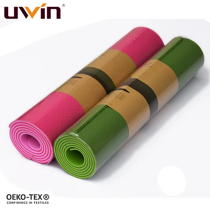 China OEM hotsale 4mm 6mm TPE thick yoga mat pilates mat with custom design printing