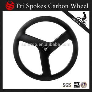 أحدث وصول 2015 ماتي الكربون ثلاثي تكلم العجلات 700c، the تكلم ثلاثية العجلات الثابتة والعتاد عجلات الطريق - Product Image 1
