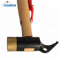 83033-H-2 # Martillo de cobre con mango de madera Uso industrial al aire libre Clavijas de bronce para tienda OEM Martillo de mazo de garra de fundición